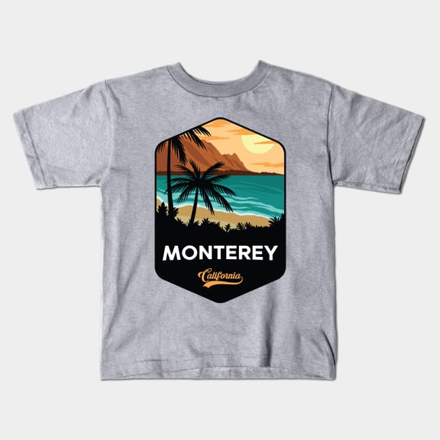 Monterey California Kids T-Shirt by Mark Studio